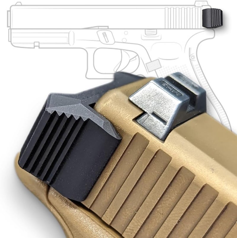 Milspin Store Aircraft-Grade Aluminum Racker Jacker Compatible with Glock 17, 19, 19X, 26, PSA Dagger, and More with Improved Slide Grip - Image 2